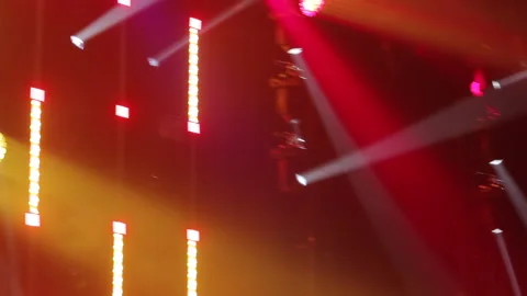 Lighting equipment, Lighting effects. Dynamic strobe light Stock Footage 146408805