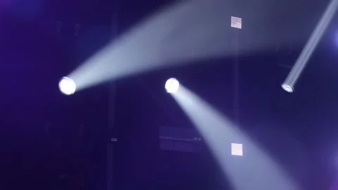 Lighting equipment, Lighting effects. Dynamic strobe light Stock Footage 146508110