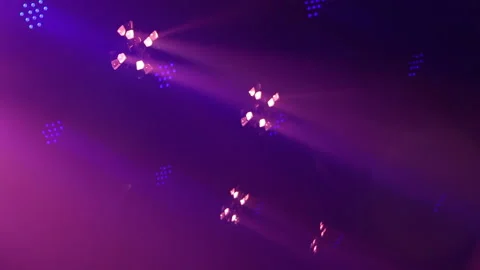 Lighting equipment, Lighting effects. Dynamic strobe light Stock Footage 146508242