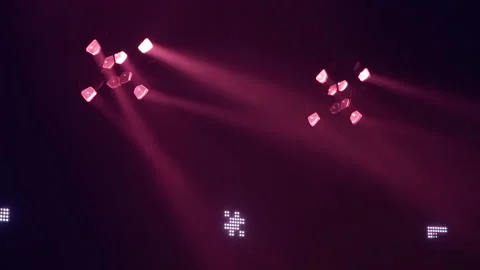 Lighting equipment, Lighting effects. Dynamic strobe light Stock Footage 146508500