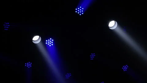 Lighting equipment, Lighting effects. Dynamic strobe light Stock Footage 146508703