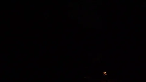 Lighting a firework in the backyard. Having youthful fun. Stock Footage 120983457