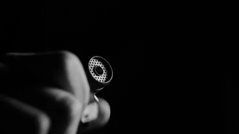 Lighting Up Flame, Black and White Stock Footage 82088010