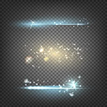 Lighting flare special effect Illustrazione stock