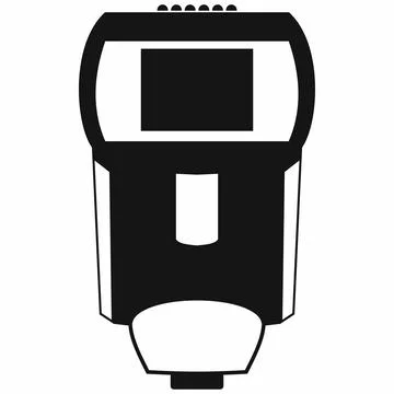 Lighting flash for camera icon, simple style Illustrazione stock