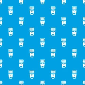 Lighting flash for camera pattern seamless blue Stock Illustration