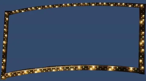 Lighting Frame with matte curved Video stock 11693048