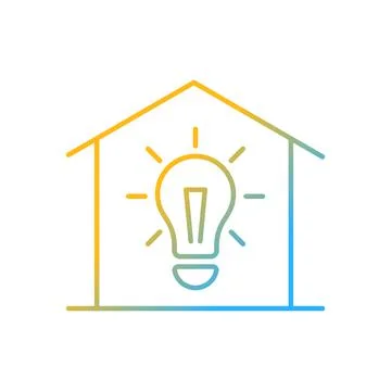 Lighting gradient linear vector icon Stock Illustration