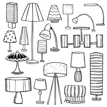 Lighting in the house. Vector  illustration Stock Illustration