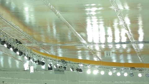 Lighting at the Ice Palace Stock Footage 73026801