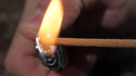 Lighting Incense Stick Vídeos de archivo 237288312