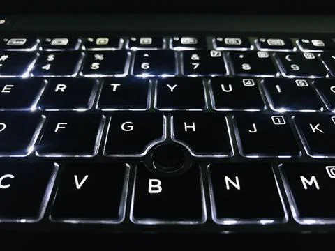Lighting Keyboard 库存照片