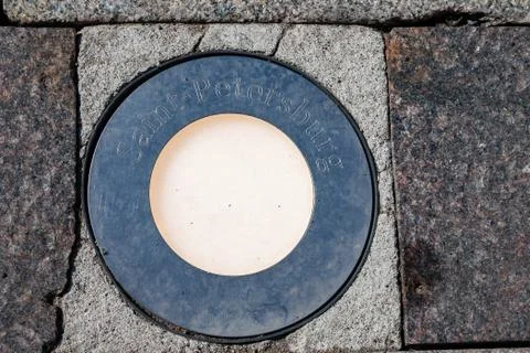 Lighting lamp for the facade Stock Photos