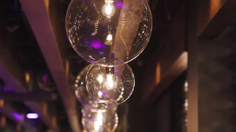 Lighting. lamp in the interior. modern lamp Stock Footage 306585718
