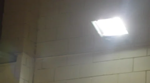 Lighting Lamps on the Ceiling Stock Footage 61075513