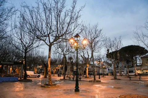 Lighting from the lantern. Stock Photos