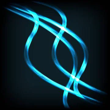  Lighting lines with black background Blue Lighting lines with black backg... Stock Photos