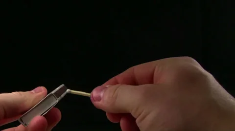 Lighting a Match. HD 스톡 동영상 24851860