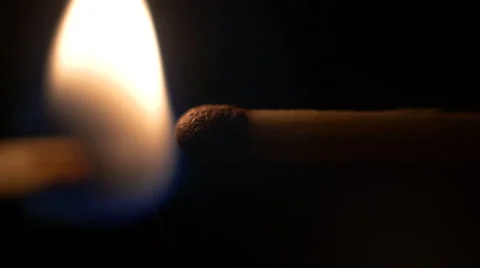 Lighting a match [Macro] top Stock Footage 60765962