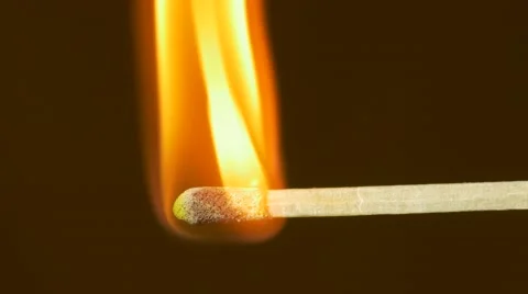 Lighting up match - no color grading Stock-Footage 60803612