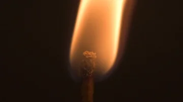 Lighting A Match. Slow motion. Stock Footage