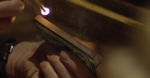 Lighting a Match stick zoom Stock Footage 56917225