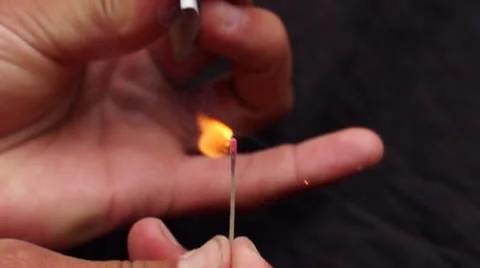 Lighting Match In Super Slow Motion 960fps Stock Footage 26014800