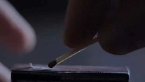 Lighting matches Stock Footage 80300814