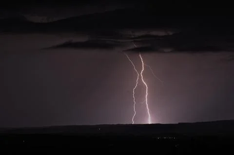 Lighting at night Stock Photos
