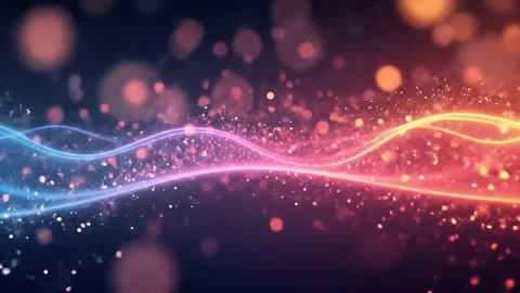 Lighting Particles Abstract Glow Animation Background Stock Footage 310732734