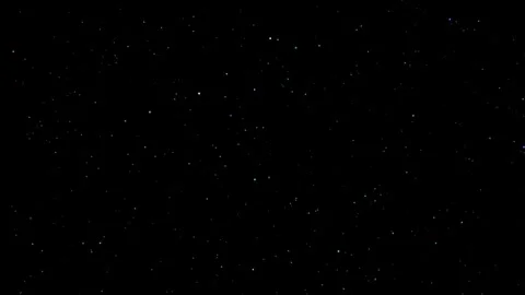 Lighting particles overlay black screen blue dots animation space background Stock Footage 294259712