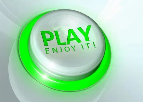 Lighting play button Illustrazione stock