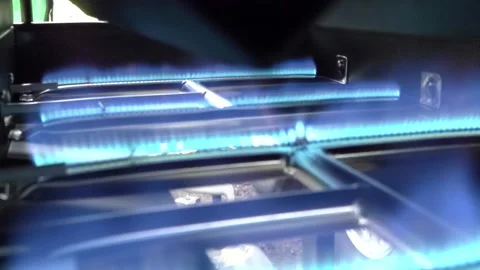 Lighting propane bbq Stock Footage 134112495