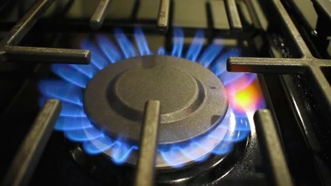 Lighting a Propane Gas Stove Stock Footage 316142647