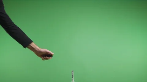 Lighting a pyro candle Stock Footage 103050641
