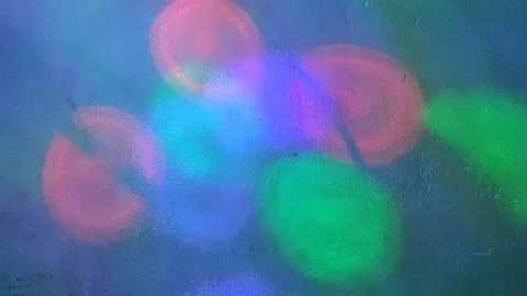 Lighting rays striking on wall different colour Stock Footage 134791722