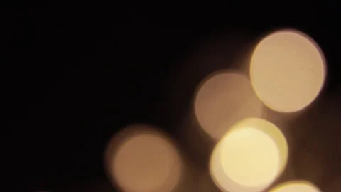 Lighting up the right side of the golden lights Stock Footage 309345815