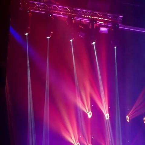 Lighting scenes during a concert Stock Footage 69550137
