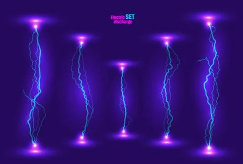 Lighting set of elements Stock Illustration