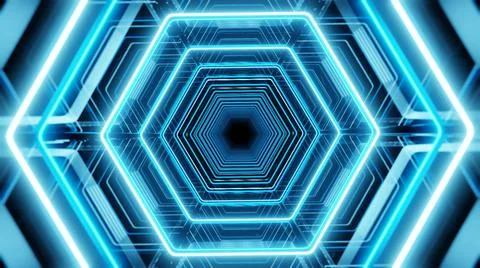 Lighting In Spectrum Honeycomb Illustrazione stock
