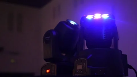 Lighting spotlight slow motion Stock Footage 157444441