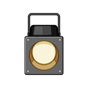 Lighting spotlight stage cartoon vector illustration 스톡 일러스트