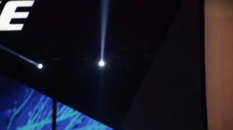 Lighting spotlights on the show Stock Footage 57642028