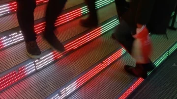 Lighting stairs Stock Footage 85631121