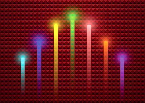 Lighting stick on abstract background Stock Illustration