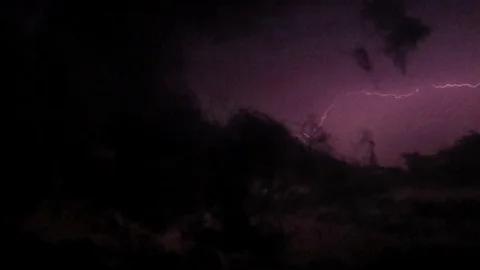 Lighting storm Stock Footage 81144442