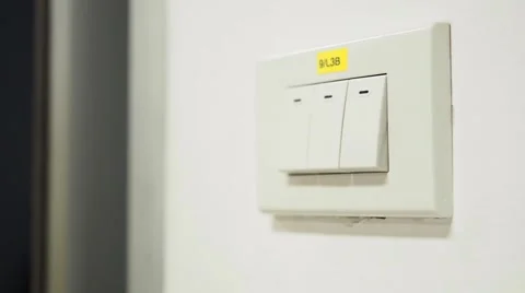 Lighting switch on Stock Footage 45569255