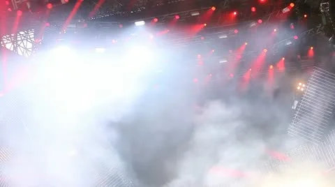 Lighting system on stage Video stock 11064331