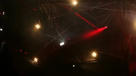 Lighting system on stage Stock Footage 11069043