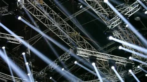 Lighting system on stage Video stock 11339677